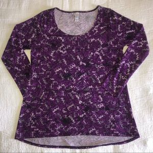 Floral LuLaRoe Lynnae Long Sleeve Shirt